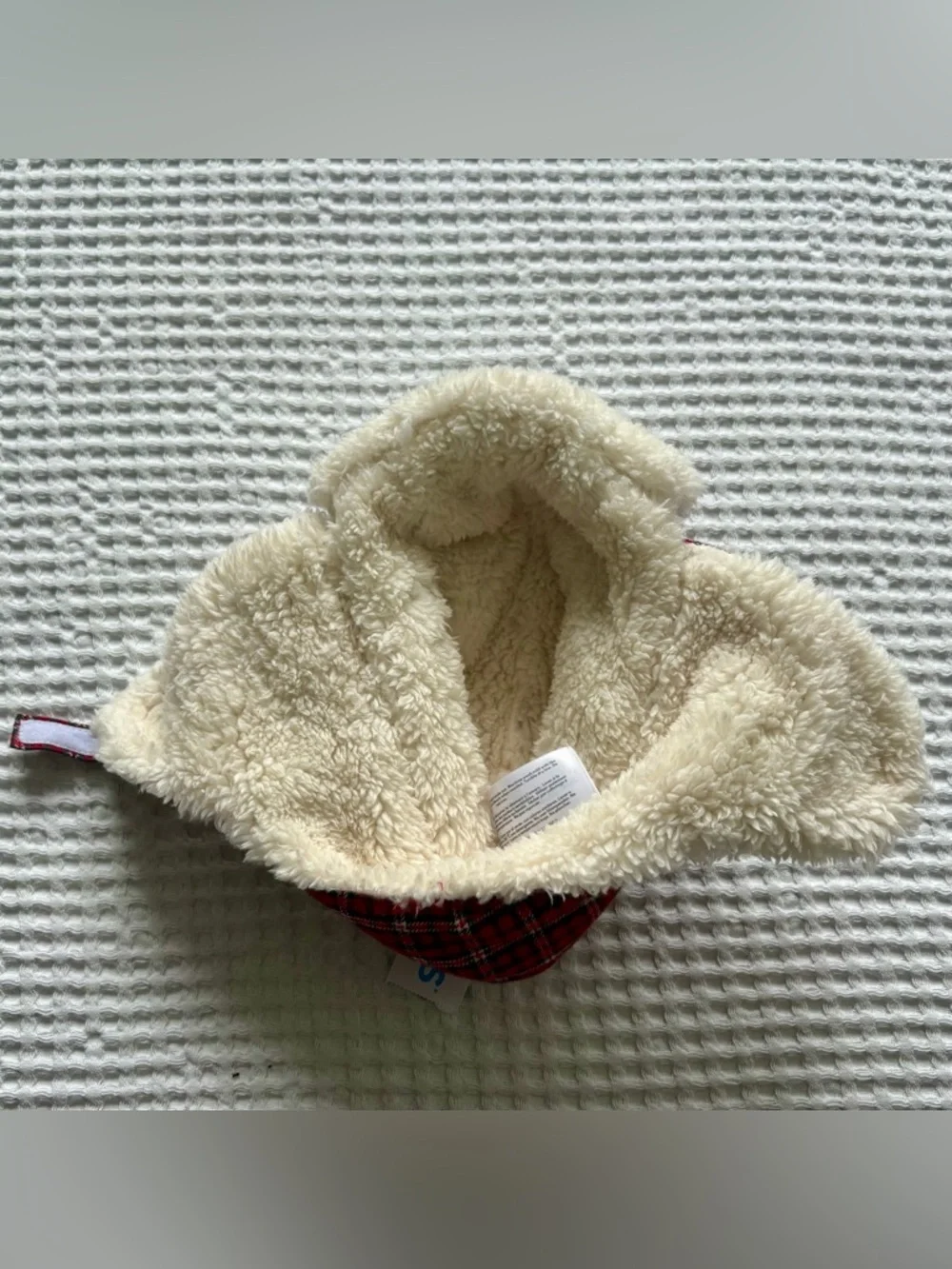 NWT Carter’s Toddler Boy Red Plaid Trapper Hat: 2T-4T
